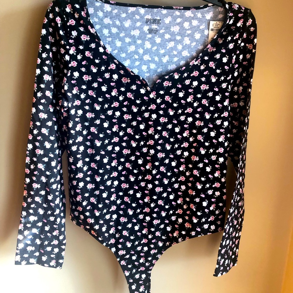 New with tags Victoria Secret PINK brand bodysuit size Large